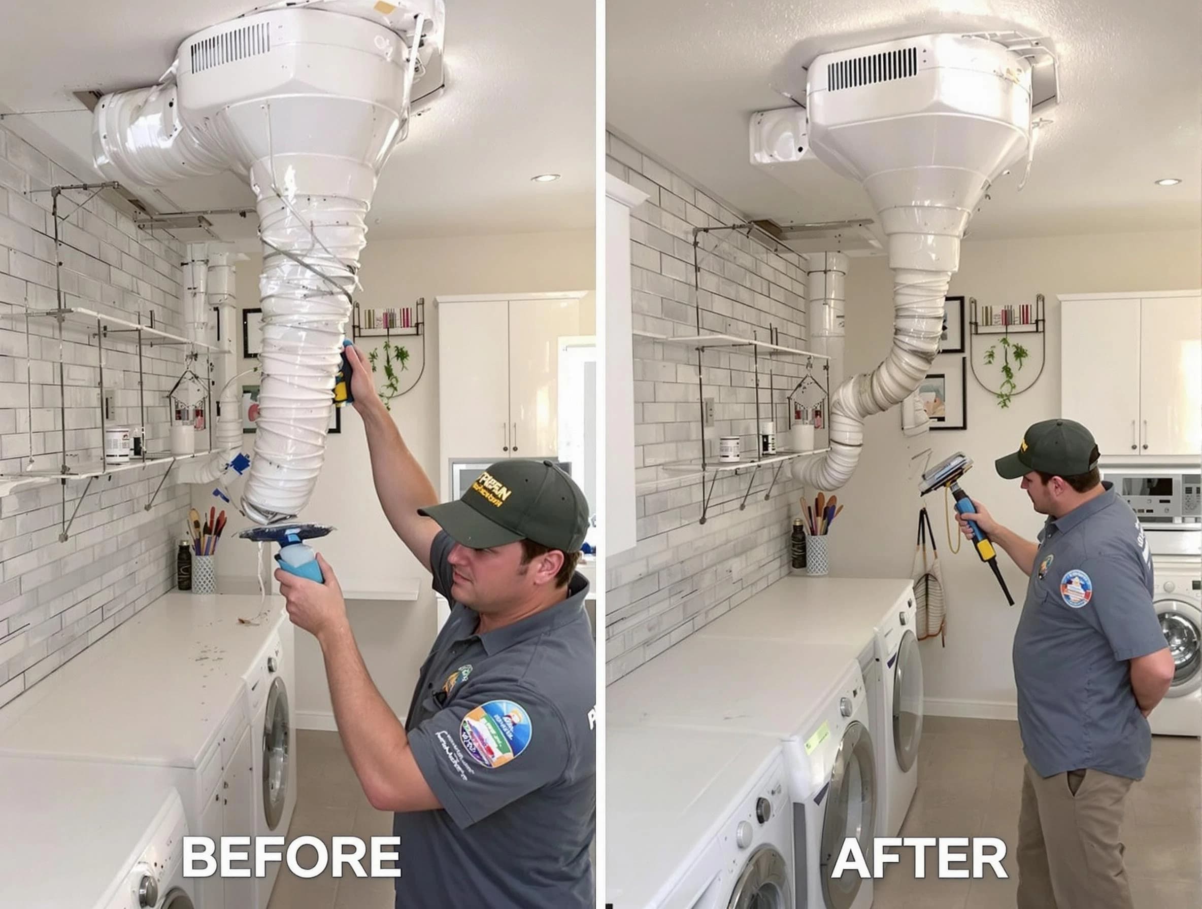 Professional dryer exhaust vent cleaning by Golden Dryer Vent Cleaning in Golden