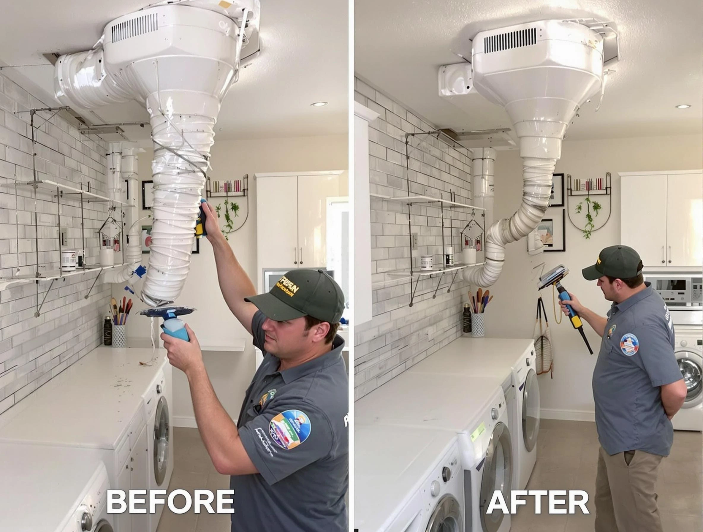 Professional dryer exhaust vent cleaning by Golden Dryer Vent Cleaning in Golden